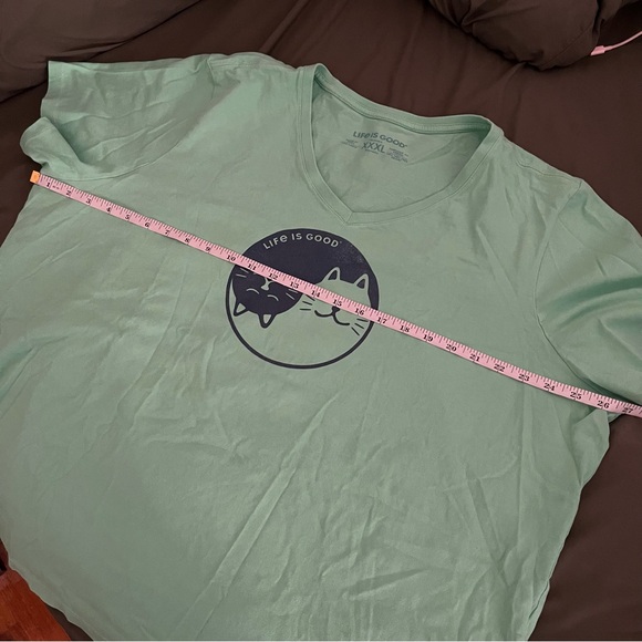 Life is Good Size 3xl Cat Yin and Yang Crusher Tee - Picture 7 of 7